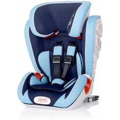 Автокресло группа 1/2/3 (9-36 кг) Siger Индиго Isofix, синий
