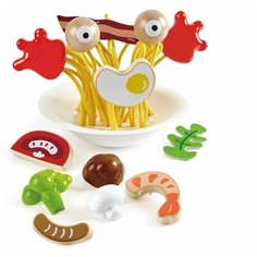 Набор продуктов с посудой Hape Silly spaghetti E3165 разноцветный