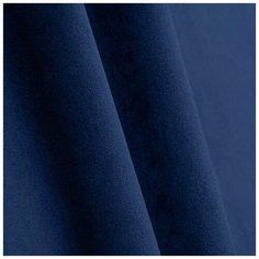 Ткань мебельная велюр HOLLAND 60, синий, 1 метр, для обивки мебели, перетяжки, реставрации, рукоделия, штор Kreslo Puff