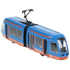 Машина Трамвай новый с гармошкой, 19см, ТМ Технопарк