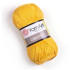 Пряжа для вязания YarnArt Creative 50гр 85м (100% хлопок) (228 желтый), 5 мотков