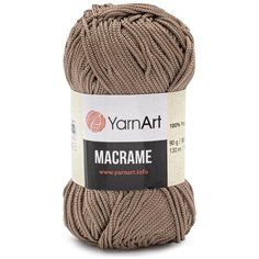 Пряжа для вязания YarnArt Macrame 90гр 130м (100% полиэстер) (156 суровый), 6 мотков