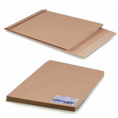 Конверт-пакеты Е4+ объемный (300х400х40 мм) до 300 листов, крафт-бумага, отрывная полоса, комплект 25 шт, 302127.25, 1 шт. Курт