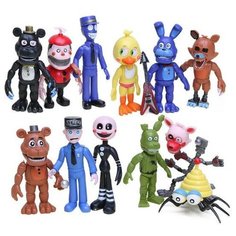 Набор фигурок аниматроники фнаф - mini FNAF (Five night at Freddy`s) (12 шт.) Noname
