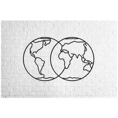Деревянный конструктор EWA: Полушария Земли Eco Wood Art