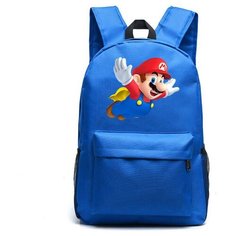 Рюкзак Марио (Mario) синий №4 Noname