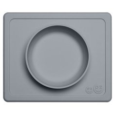 Тарелка с подставкой "Ezpz. Mini Bowl", цвет серый