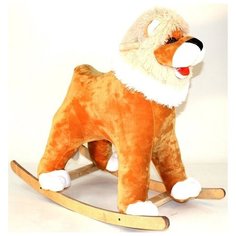 Качалка ЛЕВ мягкая отделка Yaguar Toys