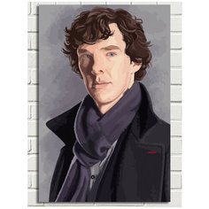 Картина по номерам Шерлок Sherlock (Бенедикт Камбербетч) - 9022 В 60x40