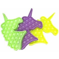 Pop It, вечная пупырка антистресс, развивающая игрушка-фиджет, единорог, 12 х 21 х 1,5 см Ярик