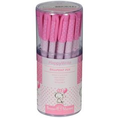 Ручка BrunoVisconti, шариковая, 0.5 мм, синяя, HappyWrite «котенок С шариком», Арт. 20-0215/06