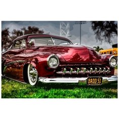Картина по номерам на холсте автомобили (рэтро-авто) - 7824 Г 60x40