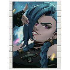 Картина по номерам мульфильм Arcane (Вай, Паудэр, Джинкс, LOL, Лига Легенд) - 8397 В 60x40