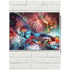 Картина по номерам эзотерика души тела космоса провидения таинств йога - 7894 Г 30x40