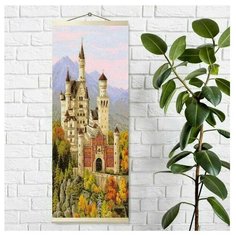 Алмазная мозаика Панно Molly 35х90 см Замок Нойшванштайн (36 цветов)