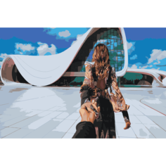 Картина по номерам Следуй за мной. Баку на стену Палитра забав