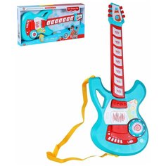 Музыкальная игрушка Гитара, развивающая игрушка, музыкальный слух/ритм, голубой, JB0209672 Smart Baby