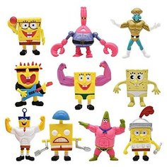 Набор фигурок "Спанч Боб" супергерои (10 шт.) Noname