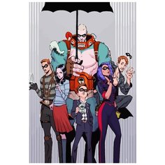 Картина по номерам на холсте Сериал Академия Амбрелла 5218 40x60