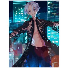 Картина по номерам на холсте аниме Токийские мстители (Манджиро, Кен, Баджи, Казутора) - 6689 В 30x40