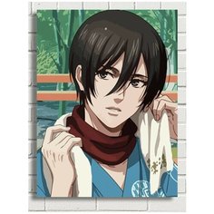 Картина по номерам Аниме Атака Титанов Микаса - 7529 В 30x40