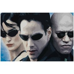 Картина по номерам на холсте матрица нео морфеус тринити - 702