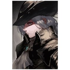 Картина по номерам на холсте Игра Bloodborne (Аниме, леди Мария) - 7457 В 60x40