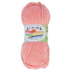 Пряжа ALPINA "HOLLY" 100% мерсеризованный хлопок 10 шт. х50г 200м №014 персиковый