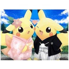 Картина по номерам на холсте Pokemon (аниме, покемоны, пикачу, для детей) - 12