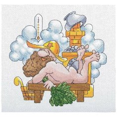 Набор для вышивания "Русская баня", 21x20 см, PANNA