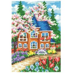 Набор для вышивания "Времена года. Весна", 10x15 см, Сделай своими руками