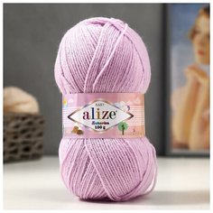 Пряжа "Sekerim Baby" 100% акрил 320м/100гр (27 лиловый ) Alize