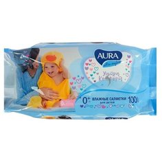 Влажные салфетки Aura Ultra Comfort, детские, микс, 100 шт./В упаковке шт: 1