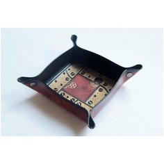 Арена для кубиков Dice Tray из натуральной кожи Нет бренда