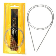 Спицы для вязания круговые Maxwell Gold, металлические на тросике арт.100-20 2,0 мм /100 см
