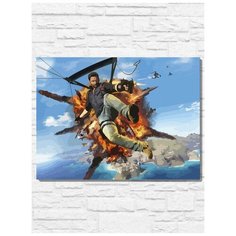 Картина по номерам на холсте Just Cause 3 (джаст кос 3, PS, Xbox, PC, Switch) - 10403 30x40
