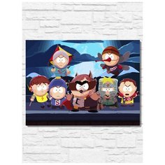Картина по номерам на холсте игра South Park The Fractured But Whole (PS, Xbox, PC, Switch) - 11008 Г 30x40