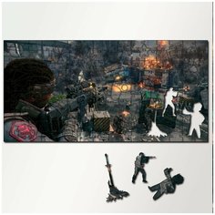Пазл из дерева с фигурками, 230 деталей, 46х23 см игры Call Of Duty Black Ops 4 - 5309 Puzzle Wood