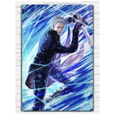 Картина по номерам на холсте игра Devil may cry 5 - 9562 В 60x40