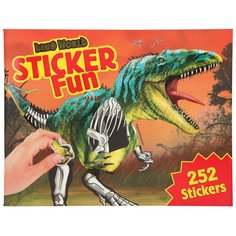 Альбом для творчества с наклейками Dino World Sticker Fun Создай Динозавра Depesche