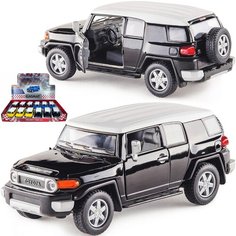 Металлическая машинка Kinsmart 1:36 Toyota FJ Cruiser, инерционная / Черный