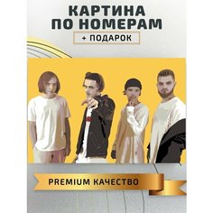 Картина по номерам Кирилл Бледный Пошлая Молли певец музыкант/ Cyril pale vulgar Molly холст на подрамнике 60*40