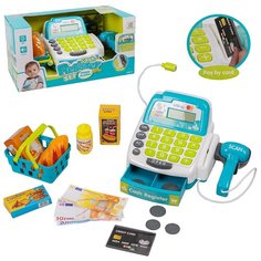 Игровой набор Касса с продуктами, сканером на батарейках (35532A) Tong DE