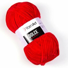 Пряжа YARNART Dolce (YarnArt), алый - 748, 100% микрополиэстер, 5 мотков, 100 г, 120 м.