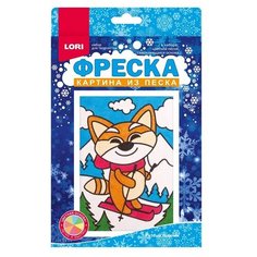 Фреска. Картина из песка Резвый лыжник Lori