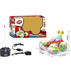 Радиоуправляемая машинка-перевёртыш "Tumble King" со световыми эффектами , 9802 Без бренда