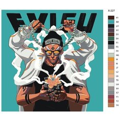 Картина по номерам X-227 "Jor Ros" 80x80 Brushes Paints