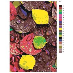 Картина по номерам S37 "Осенние листья" 50x70 Brushes Paints