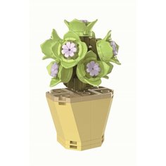Конструктор цветы в горшочке JAKI Plante Фиалка JK2710-1
