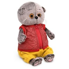 Мягкая игрушка Басик Baby в стеганом жилете, 20 см Basik&Co